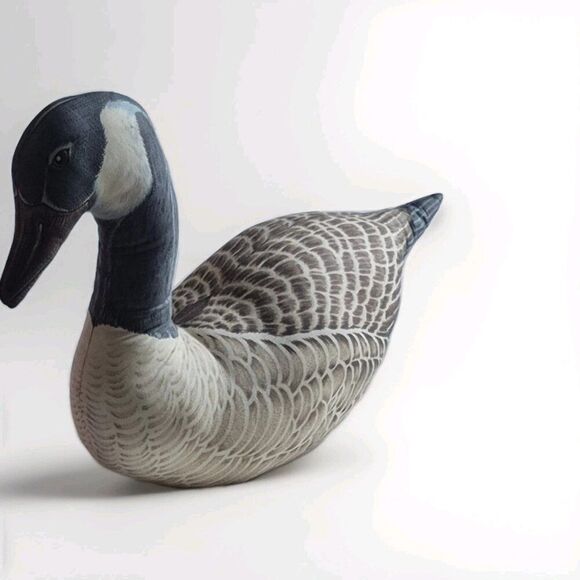 Vintage Canada Goose Plush Stuffed Animal Pillow | Folk Art | Door Stop - Picture 4 of 8